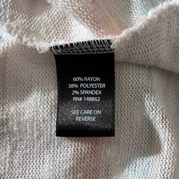 TORRID Multi-Stripe Hacci Hi-Lo Duster Length Stripe Cardigan - Picture 9 of 11